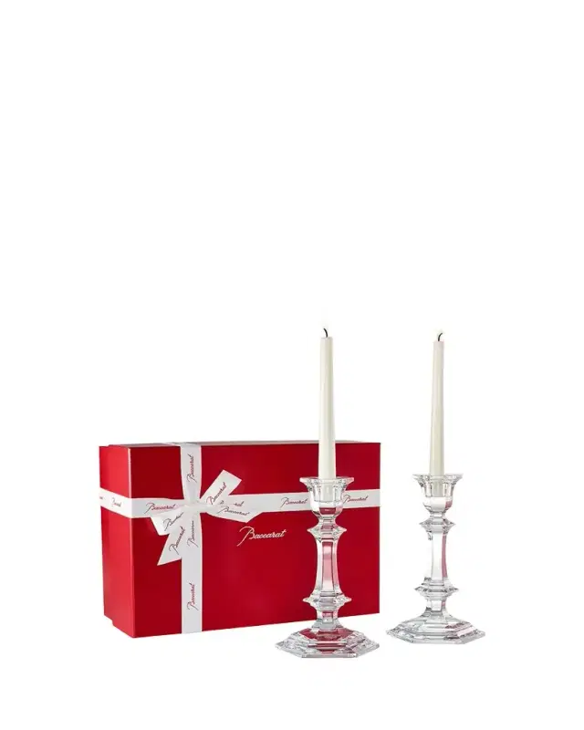 Baccarat Harcourt Candlestick Holders, Set of 2