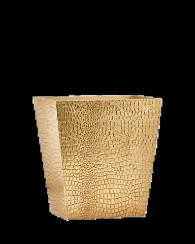 Labrazel Crocodile Gold Wastebasket | Thumbnail 2