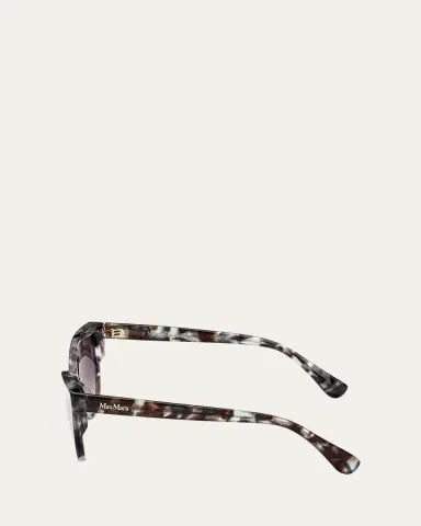 Max Mara Patterned Round Acetate Sunglasses | Thumbnail 3 Max Mara Patterned Round Acetate Sunglasses | Thumbnail 3