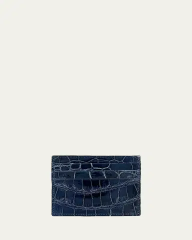 Abas Men's Alligator Card Case | Thumbnail 2 Abas Men's Alligator Card Case | Thumbnail 2
