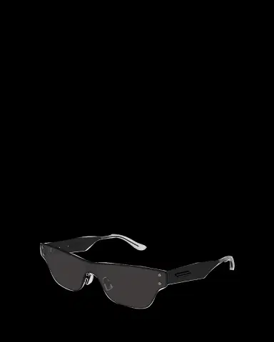 Bottega Veneta Rectangle Monochromatic Metal Sunglasses | Thumbnail 2
