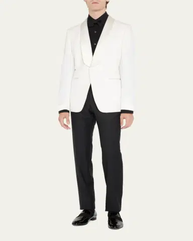 TOM FORD Men's Grain de Poudre Shawl Dinner Jacket | Thumbnail 2