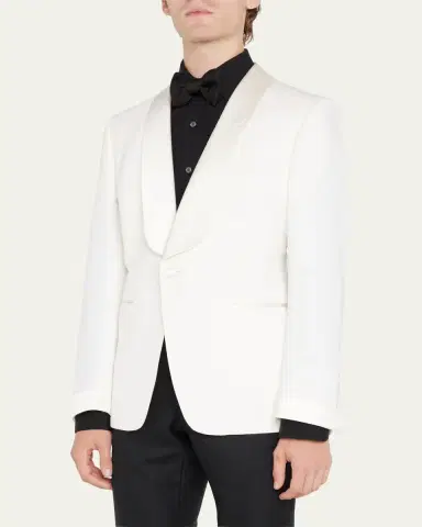 TOM FORD Men's Grain de Poudre Shawl Dinner Jacket | Thumbnail 4