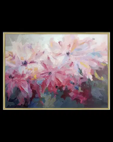 Prestige Arts Pompom Floral Giclee on Canvas | Thumbnail 2