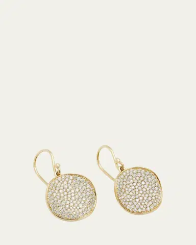 Ippolita Medium Flower Drop Earrings in 18K Gold with Diamonds | Thumbnail 3