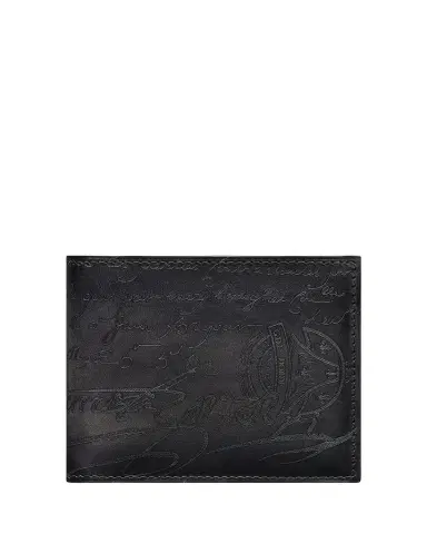 Berluti Men's Makore Scritto Leather Bifold Wallet | Thumbnail 1 Berluti Men's Makore Scritto Leather Bifold Wallet | Thumbnail 1