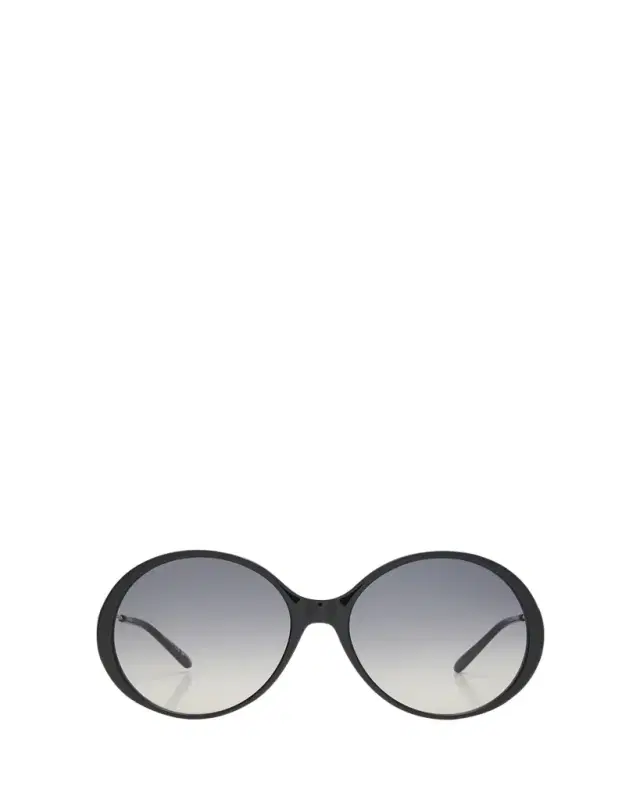Oversized Round Acetate and Metal Sunglasses