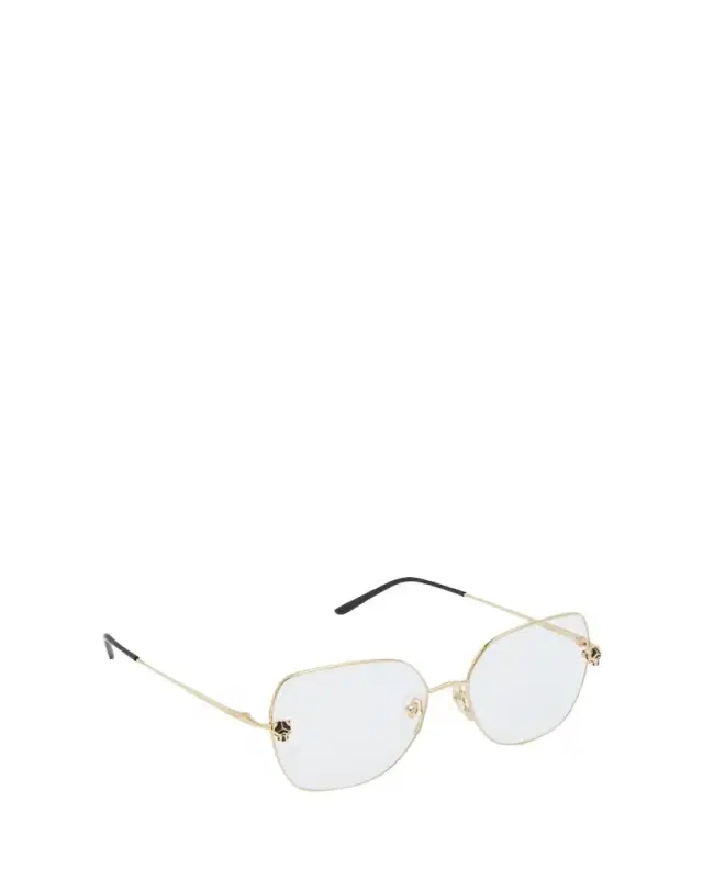 Cartier Panther Gold-Plated Metal Butterfly Optical Glasses