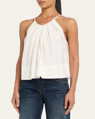 A.L.C. Caroline Pleated Scoop-Neck Top | Thumbnail 4
