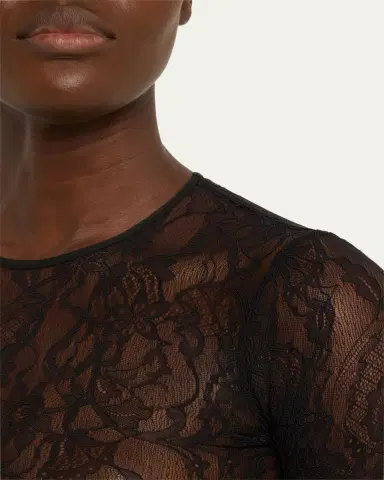 WARDROBE.NYC Lace Long-Sleeve Bodysuit | Thumbnail 5