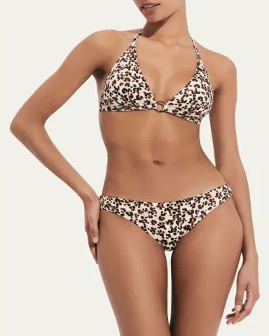 Vilebrequin Turtles Leopard Jersey Bikini Bottoms | Thumbnail 2