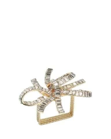 Kim Seybert Jeweled Bow Napkin Rings, Set of 4 | Thumbnail 1