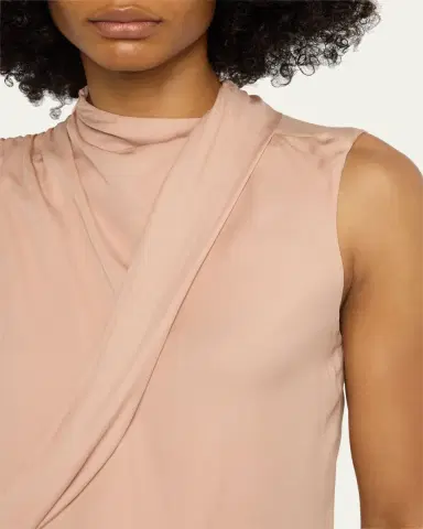 Giorgio Armani Silk Cross-Front Blouse | Thumbnail 5 Giorgio Armani Silk Cross-Front Blouse | Thumbnail 5