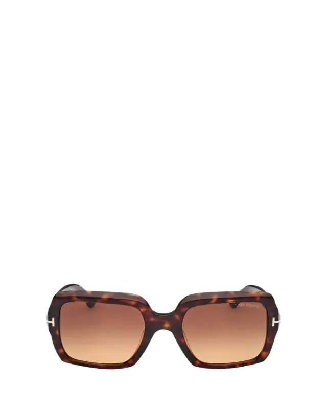 TOM FORD Beveled Acetate & Metal Square Sunglasses