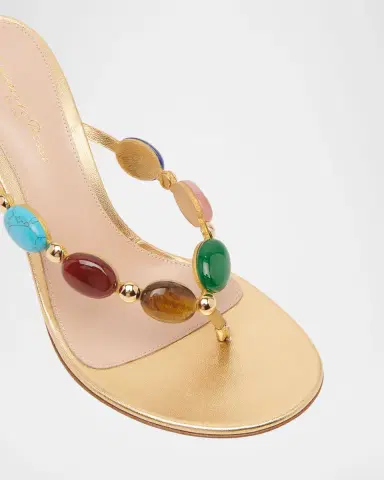 Gianvito Rossi Shanti Thong 70 Sandals | Thumbnail 3