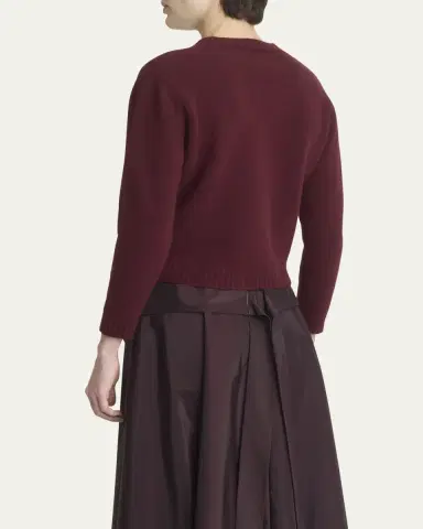 Maison Margiela Crop Wool Cardigan | Thumbnail 3