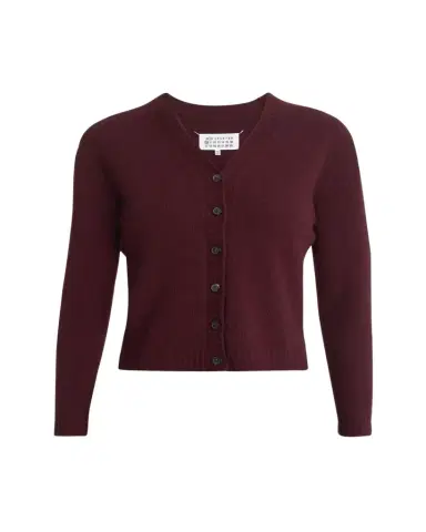 Maison Margiela Crop Wool Cardigan | Thumbnail 1