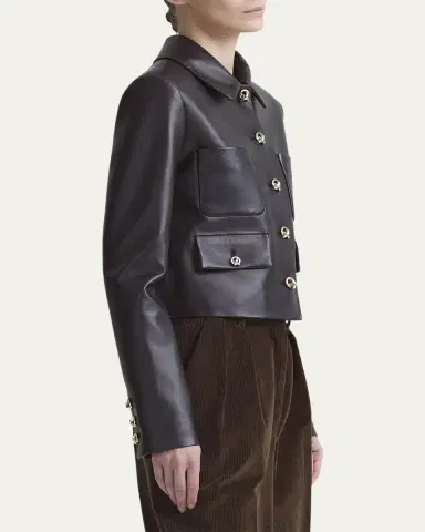Altuzarra Astley Leather Jacket | Thumbnail 4