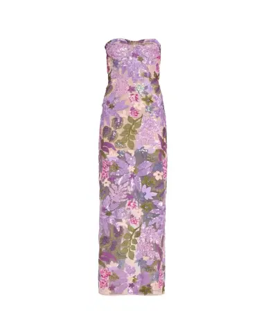 Bronx and Banco Dahlia Strapless Floral-Embroidered Sequin Gown | Thumbnail 1 Bronx and Banco Dahlia Strapless Floral-Embroidered Sequin Gown | Thumbnail 1