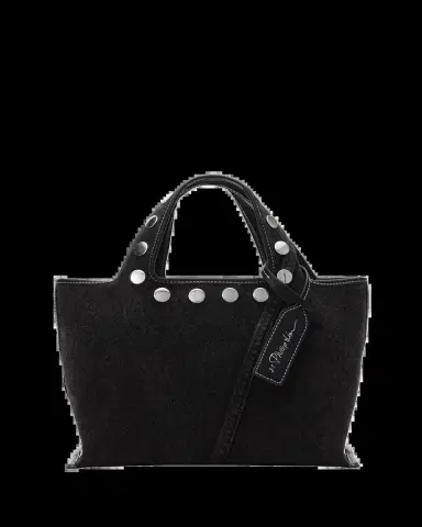 3.1 Phillip Lim Mini Studded Washed Denim Market Tote Bag | Thumbnail 2 3.1 Phillip Lim Mini Studded Washed Denim Market Tote Bag | Thumbnail 2