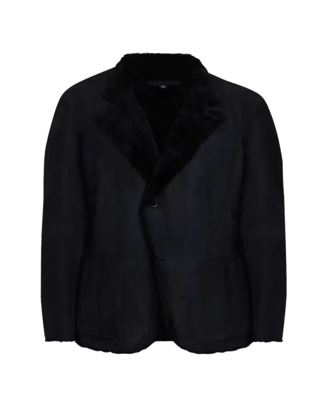 Giorgio Armani Men's Suede Shearling Jacket
