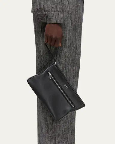 Ferragamo Men's Calfskin Crossbody Bag | Thumbnail 2 Ferragamo Men's Calfskin Crossbody Bag | Thumbnail 2