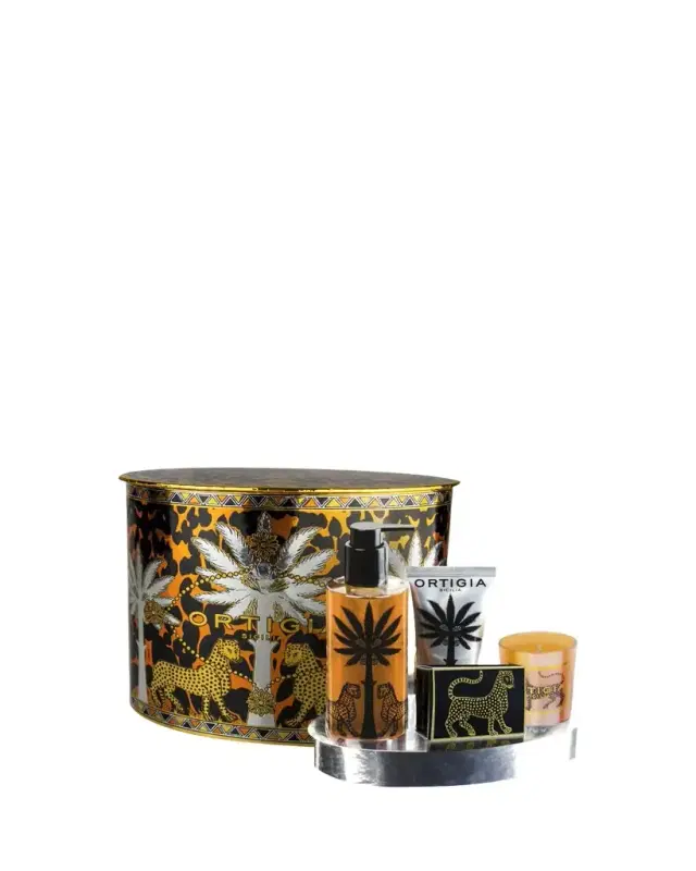 ORTIGIA Ambra Nera 4-Piece Oval Gift Set