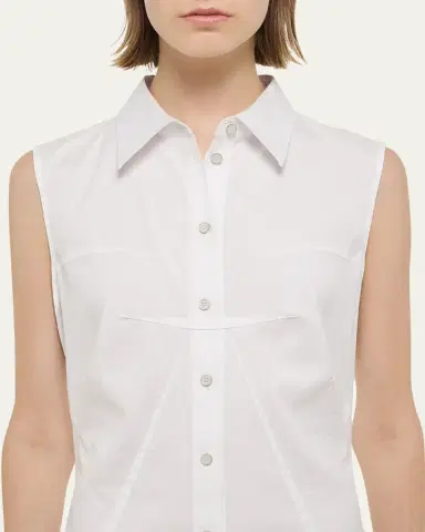 Helmut Lang Sleeveless Bustier Shirtdress | Thumbnail 5 Helmut Lang Sleeveless Bustier Shirtdress | Thumbnail 5