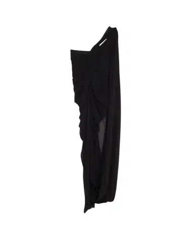 Stella McCartney Asymmetric Draped Crepon Gown | Thumbnail 1 Stella McCartney Asymmetric Draped Crepon Gown | Thumbnail 1