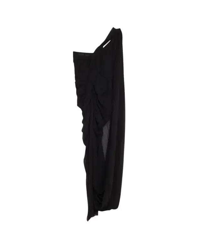 Stella McCartney Asymmetric Draped Crepon Gown