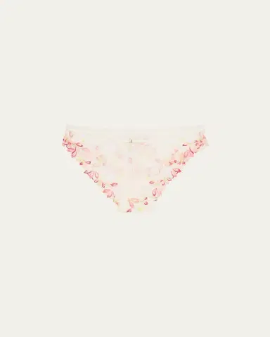 Lise Charmel Folie D'Ete Floral-Embroidered Italian Briefs | Thumbnail 2 Lise Charmel Folie D'Ete Floral-Embroidered Italian Briefs | Thumbnail 2