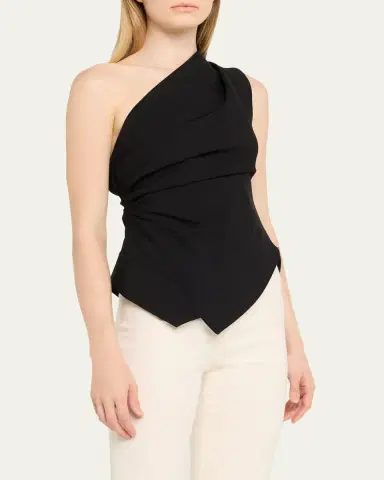 RÓHE Draped One-Shoulder Top | Thumbnail 4
