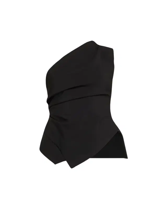Draped One-Shoulder Top