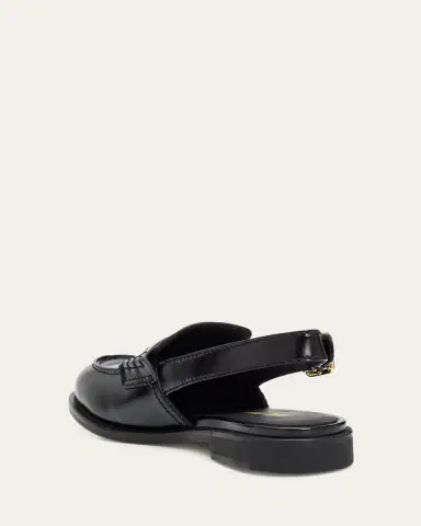 Miu Miu Spazzolato Leather Slingback Penny Loafers | Thumbnail 2