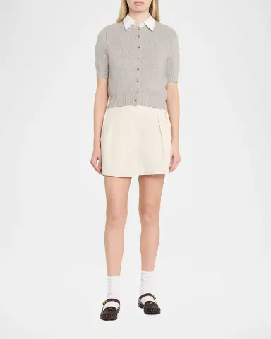 Miu Miu Leather Mary Jane Loafers | Thumbnail 2