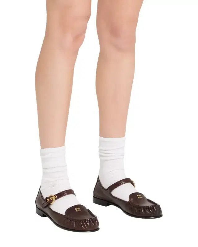 Leather Mary Jane Loafers