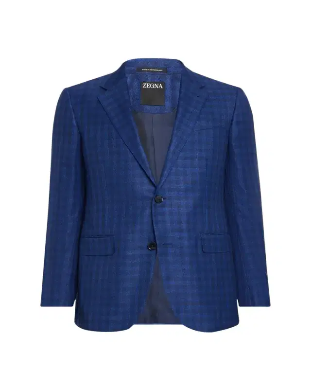 ZEGNA Men's Gingham Check Single-Breasted Sport Coat