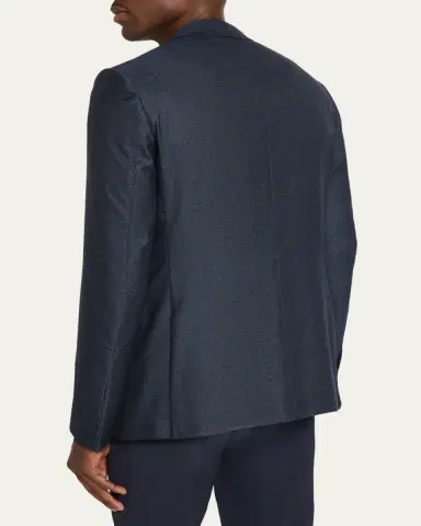 Zegna Men's Micro-Woven Cashmere and Silk Two-Button Sport Coat | Thumbnail 3 Zegna Men's Micro-Woven Cashmere and Silk Two-Button Sport Coat | Thumbnail 3