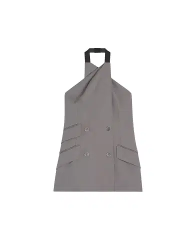 Max Mara Cali Double-Breasted Crisscross Halter Top | Thumbnail 1