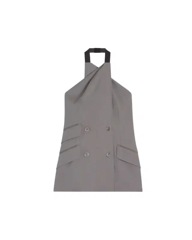 Max Mara Cali Double-Breasted Crisscross Halter Top