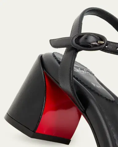 Christian Louboutin mm Jane Leather Ankle-Strap Sandals | Thumbnail 5
