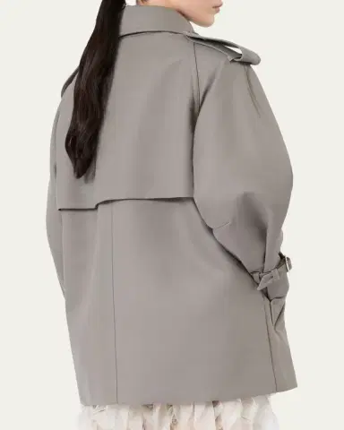Max Mara Cacio Double-Breasted Cotton Duster Coat | Thumbnail 3
