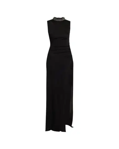 The New Arrivals by Ilkyaz Ozel Fonda Beaded Side-Slit Column Gown | Thumbnail 1 The New Arrivals by Ilkyaz Ozel Fonda Beaded Side-Slit Column Gown | Thumbnail 1