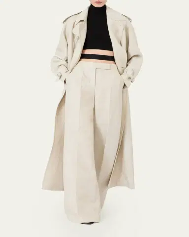Max Mara Flax Linen Wide-Leg Pants | Thumbnail 2