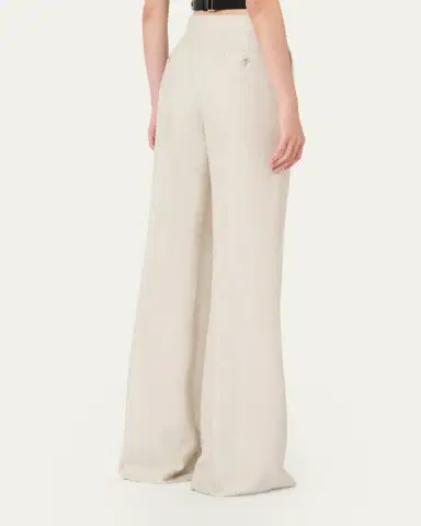 Max Mara Flax Linen Wide-Leg Pants | Thumbnail 3