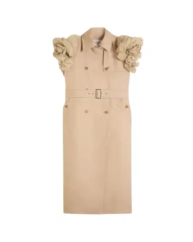 Max Mara Double-Breasted Linen Duster Coat | Thumbnail 1