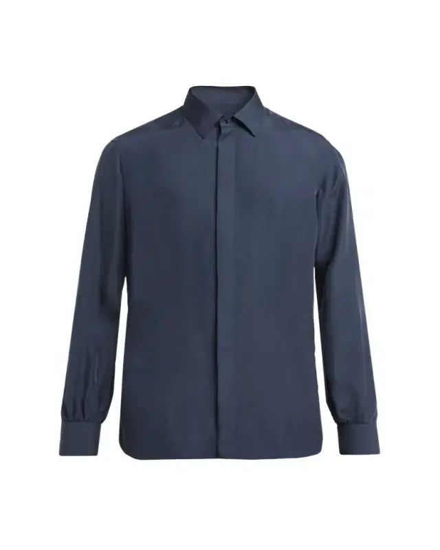 TOM FORD Men's Lyocell Enzyme-Wash Button-Down Shirt