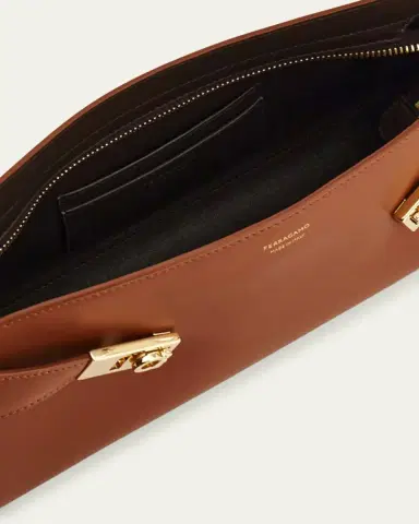 Ferragamo Hug East-West Leather Shoulder Bag | Thumbnail 3 Ferragamo Hug East-West Leather Shoulder Bag | Thumbnail 3