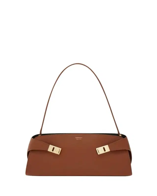 Ferragamo Hug East-West Leather Shoulder Bag