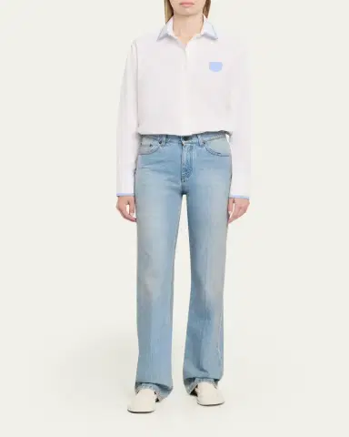 Zomer Mini Pocket Cotton Poplin Button-Down Shirt | Thumbnail 2 Zomer Mini Pocket Cotton Poplin Button-Down Shirt | Thumbnail 2